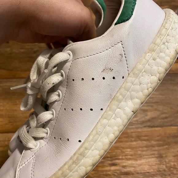 Adidas Shoes | Adidas Stan Smith Boost White Green 2017 | Color: White | Size: 5 | Aprilb66's Closet